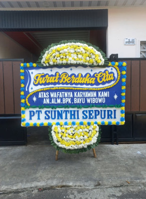 Papan Bunga Duka di Lubuk Pinang
