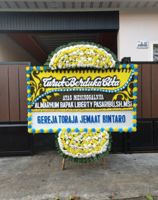 Papan Bunga Duka di Lubuk Pinang